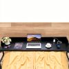 VEVOR Overbed Table Adjustable Height Movable Wheels-4