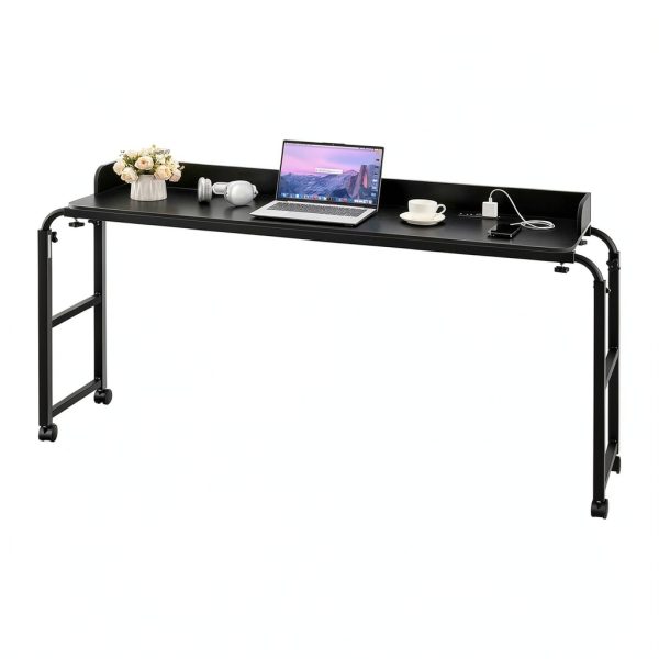 VEVOR Overbed Table Adjustable Height Movable Wheels-0
