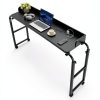 VEVOR Overbed Table Adjustable Height Movable Wheels-2