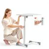 COMHOMA Overbed Table Adjustable Height Rolling Bedside Desk-6