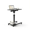 Furist Overbed Table Adjustable Height Rolling Laptop Desk-5