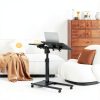 Furist Overbed Table Adjustable Height Rolling Laptop Desk-1