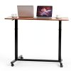 Careboda Overbed Table Adjustable Height Rolling Desk-5
