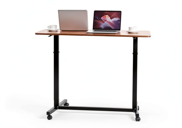 Careboda Overbed Table Adjustable Height Rolling Desk-5