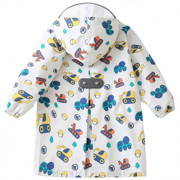 Kids Waterproof Raincoat Reflective Strip Unisex Toddler-1