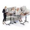 Furist Overbed Table Adjustable Height Locking Wheels Modern-3