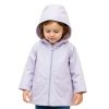 Carters Purple Glitter Raincoat for Girls Soft Hood Heart-4