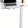 VEVOR Overbed Table Adjustable Height Tilt Desktop White-0