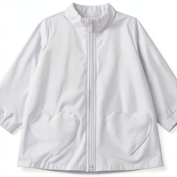Carters Purple Glitter Raincoat for Girls Soft Hood Heart-3