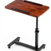 Furist Overbed Table Adjustable Height Locking Wheels Modern-2