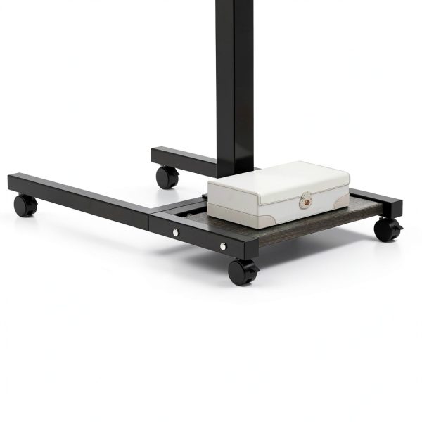 Furist Overbed Table Adjustable Height Rolling Laptop Desk-7