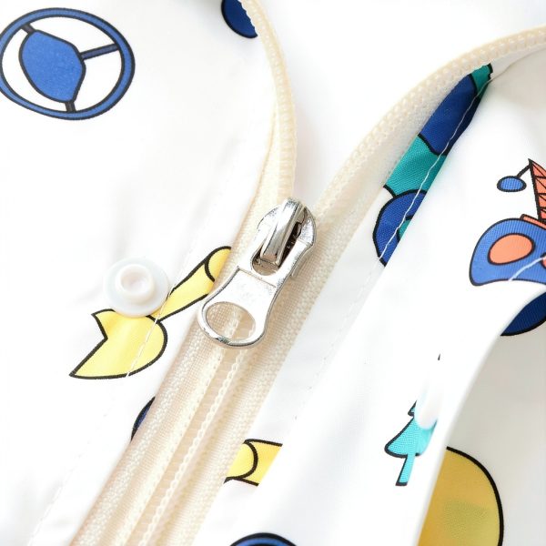 Kids Waterproof Raincoat Reflective Strip Unisex Toddler-3