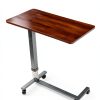 RMS Overbed Table Adjustable Height Walnut Brown OT-800-2