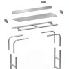 VEVOR Overbed Table Adjustable Height Movable Wheels-7