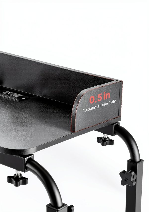 VEVOR Overbed Table Adjustable Height Movable Wheels-6