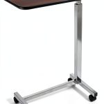 Caring Overbed Table Height Adjustable Sturdy H-Base Design-0