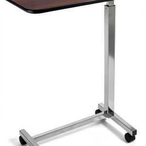 Caring Overbed Table Height Adjustable Sturdy H-Base Design-0