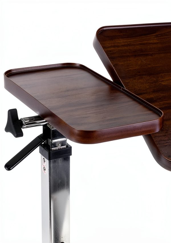 Vaunn Tilt Top Overbed Table Height Adjustable Steel-2