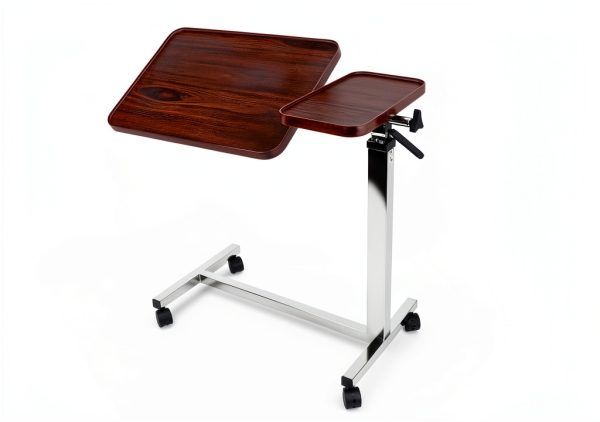 Vaunn Tilt Top Overbed Table Height Adjustable Steel-1