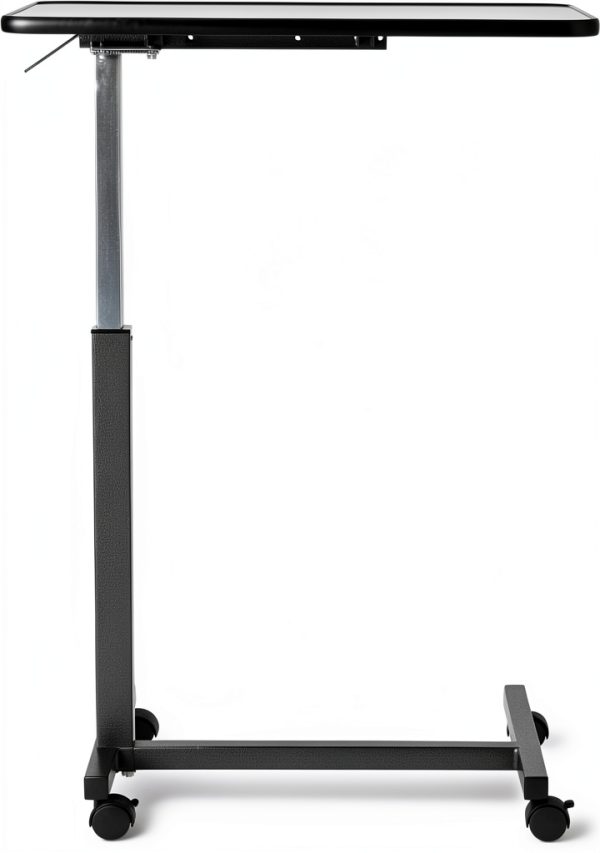 Caring Overbed Table Height Adjustable Sturdy H-Base Design-1