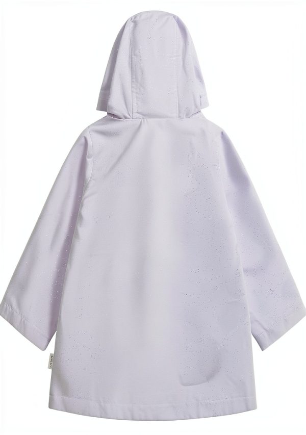 Carters Purple Glitter Raincoat for Girls Soft Hood Heart-1