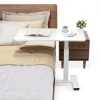 Luckybell Overbed Table White C-Shape Hydraulic Height-0