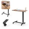 Careboda Overbed Table Adjustable Height Rolling Desk-3