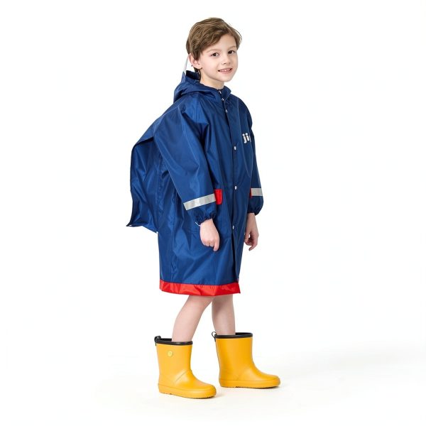 Nylon Kids Raincoat by Pavo Modern Waterproof Hooded-4