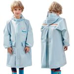 Kids Waterproof Raincoat BrandX Modern Design Blue-0