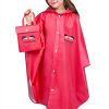 I.Kids Girls Raincoat Waterproof Nylon Hooded-0