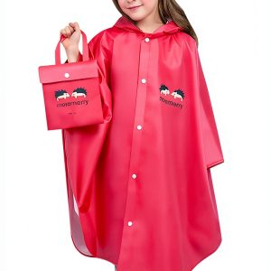 I.Kids Girls Raincoat Waterproof Nylon Hooded-0