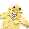 EISHOW Baby Raincoat Waterproof Yellow 5T-5