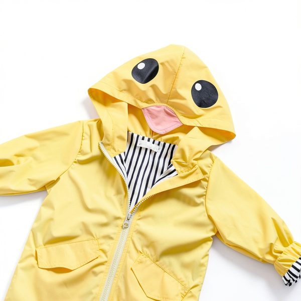 EISHOW Baby Raincoat Waterproof Yellow 5T-5