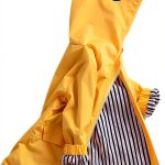 EISHOW Baby Raincoat Waterproof Yellow 5T-0