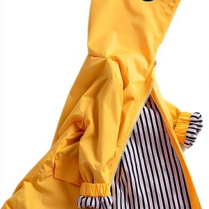 EISHOW Baby Raincoat Waterproof Yellow 5T-0