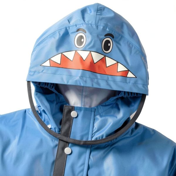 Kids Raincoat Nylon Unisex Rainwear-5