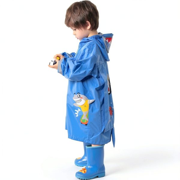 Kids Raincoat Nylon Unisex Rainwear-3
