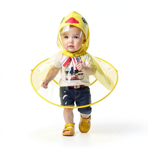 Duck Raincoat AnHua Soft Foldable Kids Rainwear-3