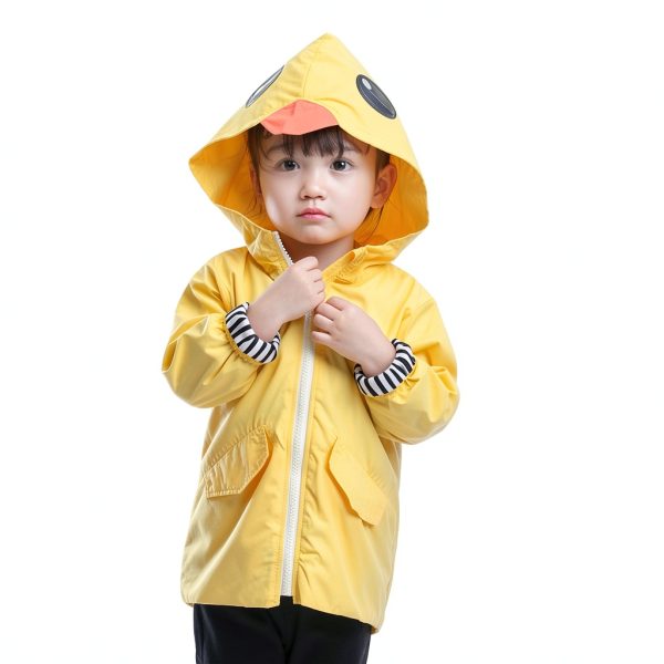 EISHOW Baby Raincoat Waterproof Yellow 5T-1