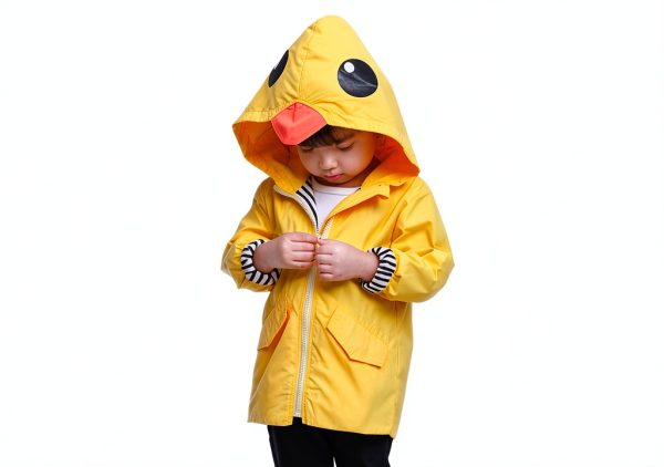 EISHOW Baby Raincoat Waterproof Yellow 5T-6