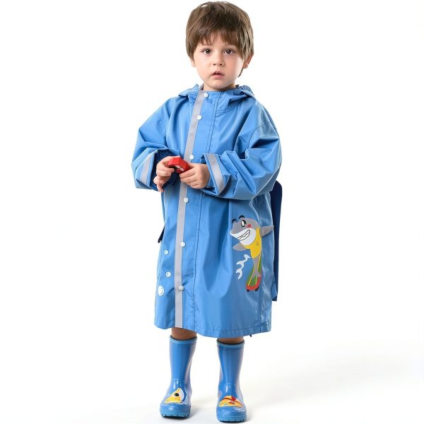 Kids Raincoat Nylon Unisex Rainwear-2