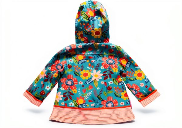 Stephen Joseph Turquoise Raincoat Girls 7-8 Years-1