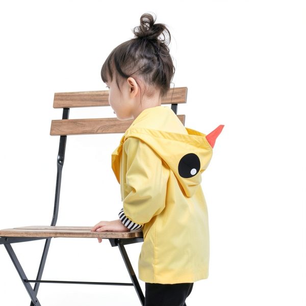 EISHOW Baby Raincoat Waterproof Yellow 5T-2