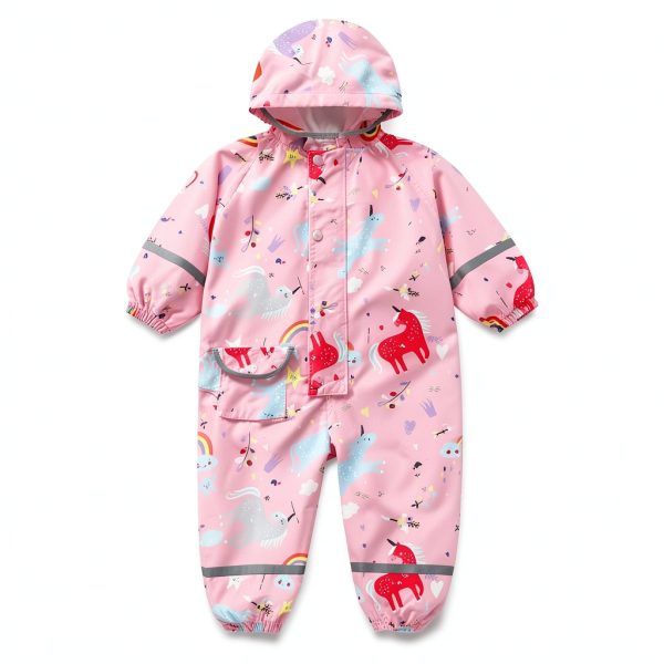 Shenzhenshifuhuafeng Kids Waterproof Raincoat Reflective Strips-5