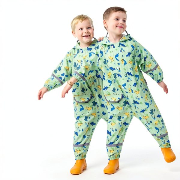 Shenzhen Kids Raincoat Nylon Waterproof Jacket Reflective Strips-2