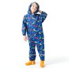 Kids Rain Suit Shenzhen Shifuhuafeng Navy Adjustable Waterproof Coat-3