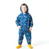 Kids Rain Suit Shenzhen Shifuhuafeng Navy Adjustable Waterproof Coat-4