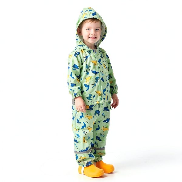 Shenzhen Kids Raincoat Nylon Waterproof Jacket Reflective Strips-4