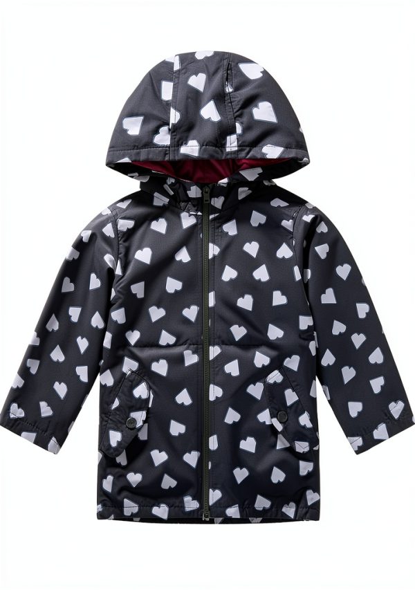 Carter's Girls Raincoat Jacket Color Changing Strawberry 5-6-1