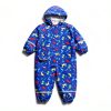 Kids Rain Suit Shenzhen Shifuhuafeng Navy Adjustable Waterproof Coat-5